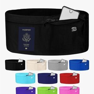 Black Travel Stash Waist Bag